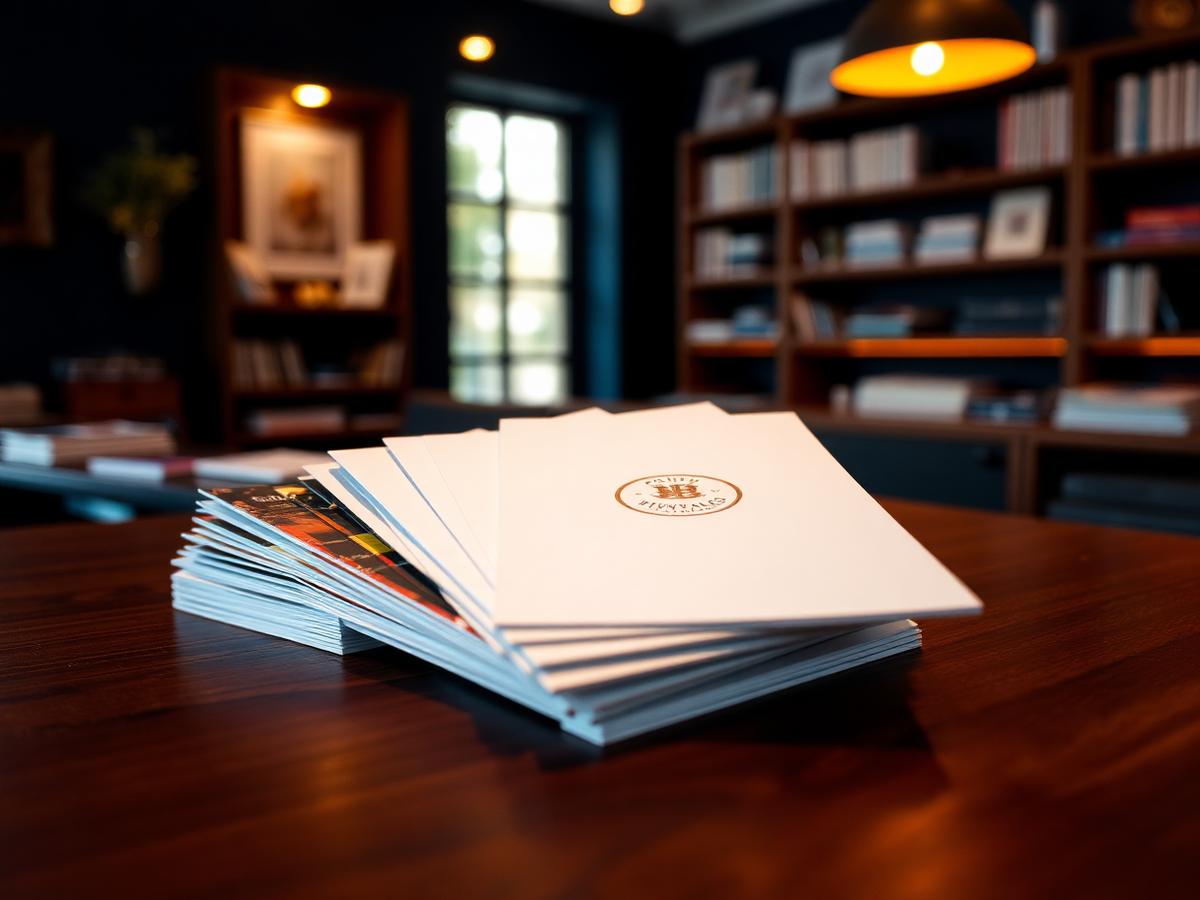 Papeterie d'entreprise imprimée : chemises, enveloppes et carnets